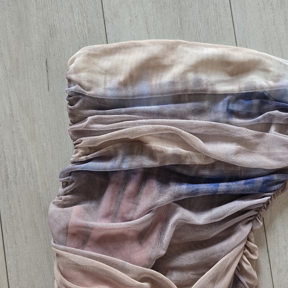 ZARA Medium Ruched Tube Top - Picture 6 of 6